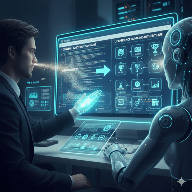 Stratégie digitale : privilégier l'expérience humaine sur le contenu robotique.