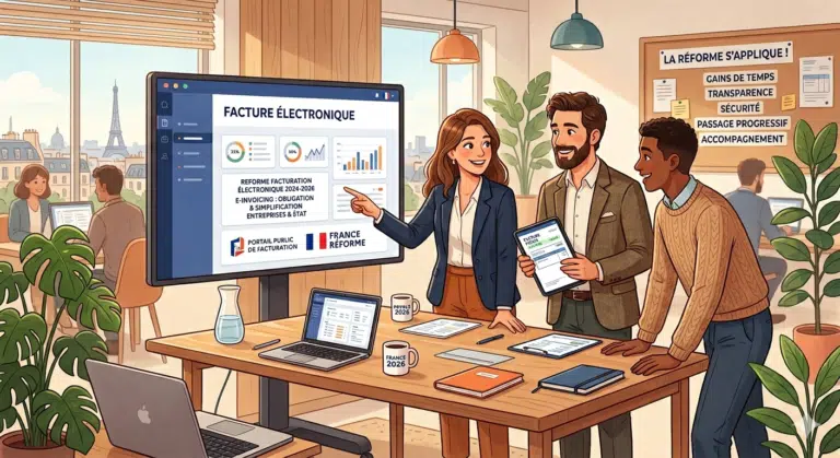 Assistante virtuelle spécialisée en facturation électronique : accompagnement des entreprises pour la réforme et la gestion administrative.