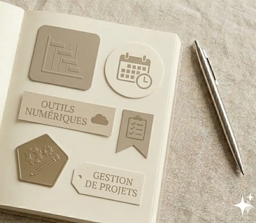 Outils numériques et gestion de projets pour optimiser l'organisation administrative et la productivité des entreprises par CJ Assistante Virtu'elle.